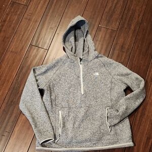 The North Face Men's Heathered Gray Zip-Up Sweater
